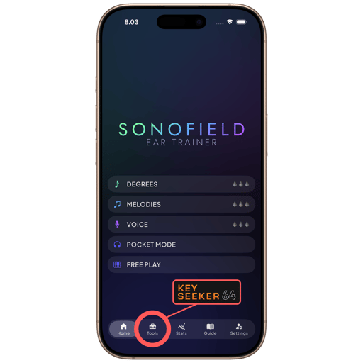 Sonofield Ear Trainer app screenshot