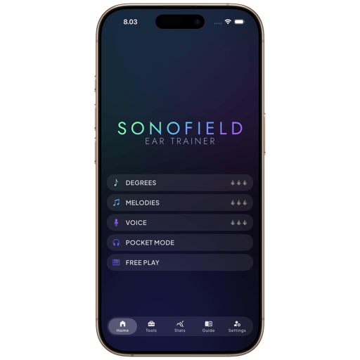 Sonofield Ear Trainer app screenshot